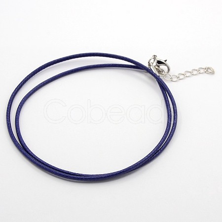 Waxed Cord Necklace Making MAK-F003-04-1