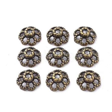 Tibetan Style Bead Caps X-MLF0761Y-1