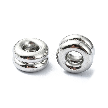 Non-Tarnish 304 Stainless Steel European Beads STAS-Z066-03P-1