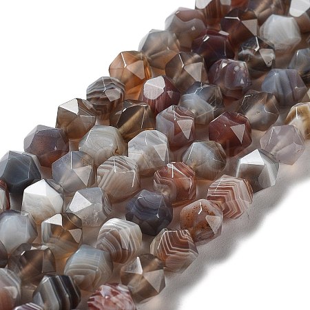 Natural Botswana Agate Beads Strands G-NH0002-C01-02-1