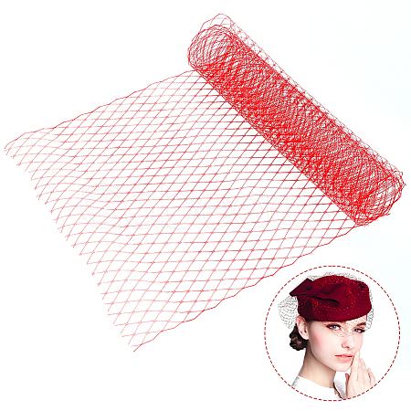 AHADERMAKER 1M Polyester Mesh Fabric AJEW-GA0006-88A-1