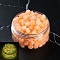 150Pcs Luminous Sealing Wax Particles, for Retro Seal Stamp, Cat Paw Print, PeachPuff, 9x9mm