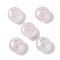 Natural Rose Quartz Beads, Rondelle with Letter, Letter T, 8.5~9x5~5.5mm, Hole: 1.2mm