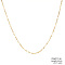 Gold Plated Stainless Steel  Dapped Chain Necklaces