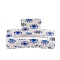 PVC Claw Hair Clips, Rectangle, Eye, 83x47x41mm