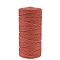 Cotton Macrame Cord, Round Macrame Rope for Wall Hangers, Boho Decorations, DIY Macrame Craft, Sienna, 3mm, about 109.36 Yards(100m)/Roll