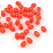 2-Hole Seed Beads, Czech Glass Beads, Red, 5x3.5x2.5~3mm, Hole: 0.5mm, about 5850pcs/bag, 450g/bag