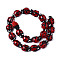 Ladybug Handmade Lampwork Beads Strands, FireBrick, 11~13x8~10x5~6mm, hole: 1mm, about 20pcs/strand, 8.66 inch~9.45 inch(22~24cm). 