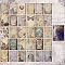 30pcs Retro Scrapbook Paper, Collage Creative Journal Decoration Backgroud Sheets, Mixed Shapes, Lavender, 140x100mm, 30pcs/set