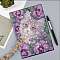 DIY Diamond Painting Notebook Kits, Including Acrylic Rhinestones Bag, Diamond Sticky Pen, Tray Plate and Glue Clay, Cat Shape, 210x150mm