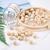 Craftdady 120Pcs 12 Styles Unfinished Natural Wood European Beads WOOD-CD0001-09-5