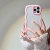 Wave Frame Clear Case TPU Plastic Mobile Phone Cover PW-WGC40AC-74-1