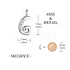 SHEGRACE Rhodium Plated 925 Sterling Silver Charms JEA007A-5