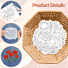 4 Sheets 11.6x8.2 Inch Stick and Stitch Embroidery Patterns DIY-WH0455-145-3