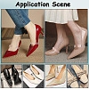 CRASPIRE 12 Pairs 3 Style Transparent TPU Anti-Loose Shoelace for High-heeled Shoes FIND-CP0001-96-5