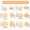 12Pcs 6 Style Ion Plating(IP) 304 & 201 Stainless Steel Charms STAS-SZ0002-52-7