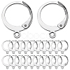 SUNNYCLUE 80Pcs 304 Stainless Steel Leverback Earring Findings STAS-SC0006-42-1