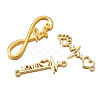 Tibetan Style Alloy Infinity Connectors & Heart Beat Shapes  Links & Word Love Pendants  PALLOY-TA0001-93G-RS-5