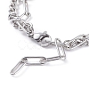 304 Stainless Steel Chain Bracelets for Women BJEW-TA00066-5