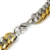 Fashionable 304 Stainless Steel Cuban Link Chain Necklaces STAS-A028-N065-3
