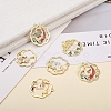 Golden Plated Alloy Enamel Pendants ENAM-CJ0001-62-5