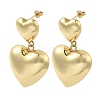 Brass Stud Earrings EJEW-R162-12A-G-1