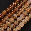 Round Natural Citrine Beads Strands G-K068-12A-8mm-6