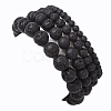 4Pcs Round Natural Lava Rock Beads Stretch Bracelets BJEW-JB10965-5