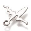 201 Stainless Steel Charms STAS-C017-02P-3