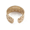 Ion Plating(IP) 304 Stainless Steel Heart Wrap Open Cuff Ring for Women RJEW-G285-06G-3