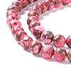 Assembled Synthetic Pyrite and Dyed Howlite Beads Strands G-K317-A03-02-3
