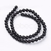 Natural Black Onyx Beads Strands X-G-H1567-6MM-2