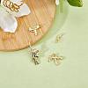 8Pcs 4 Style Brass Pendants KK-SZ0006-23-3