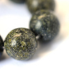 Natural Serpentine/Green Lace Stone Round Bead Strands X-G-E334-6mm-14-4