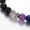 Stretch Buddhist Jewelry Multi-Color Gemstone Chakra Bracelets BJEW-JB01687-06-2
