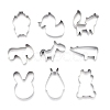 Stainless Steel Mixed Animal Shape Cookie Candy Food Cutters Molds DIY-H142-02P-2