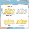 SUNNYCLUE 20Pcs 2 Colors Alloy Pendants FIND-SC0004-10-2