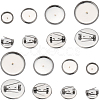 SUNNYCLUE 40Pcs 4 Size 304 Stainless Steel Brooch Cabochon Settings STAS-SC0007-63-1