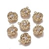 Brass Charms ZIRC-I030-09G-1