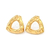 Triangle 304 Stainless Steel Ear Studs EJEW-L290-005G-1