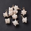 Natural Quartz Crystal Copper Wire Wrapped Pendants G-B041-02G-19-1