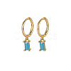 Real 18K Gold Plated 925 Sterling Silver Dangle Hoop Earrings for Women SY2365-11-1