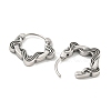 316 Surgical Stainless Steel Hoop Earrings EJEW-D096-10C-AS-2