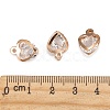 Iron Glass Charms X-IFIN-Q116-04-4