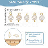CREATCABIN 70Pcs Natural Cultured Freshwater Pearl Charms FIND-CN0001-43G-2