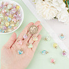 HOBBIESAY 60Pcs 5 Colors Luminous Glow in the Dark Glass Wish Bottle Pendants FIND-HY0003-55-3