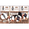 Yilisi 6Pcs Adjustable Braided Waxed Cord Macrame Pouch Necklace Making FIND-YS0001-10-20