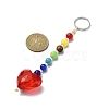 Heart Acrylic Keychains HJEW-JM01373-3