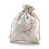 Polycotton(Polyester Cotton) Packing Pouches Drawstring Bags ABAG-S003-04A-1