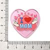 Mother's Day Printed Transparent Acrylic Pendants MACR-P042-C02-3